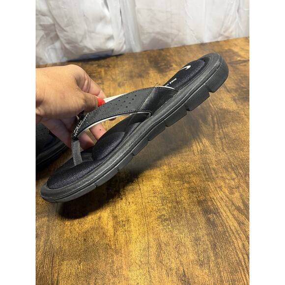 Nike Comfort Cushioned Footbed Women's Size 6 Flip Flop Thong Sandals Black - Picture 10 of 13